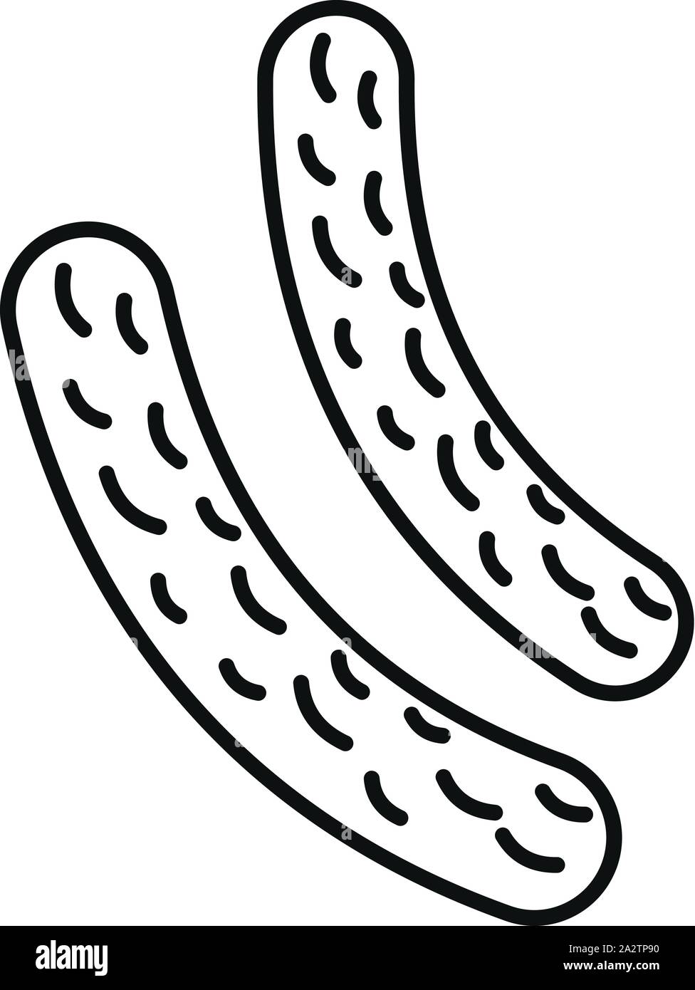 Bakterien sticks Symbol. Umrisse Bakterien sticks Vektor Symbol für Web Design auf weißem Hintergrund Stock Vektor