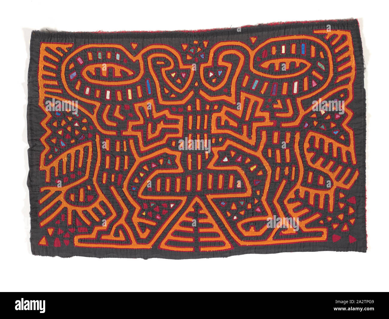 Shirt Panel (Mola), Kuna, ca. 1950 s, Appliqued cotton, 13-1/2 x 20 in., Textil und Mode Kunst Stockfoto