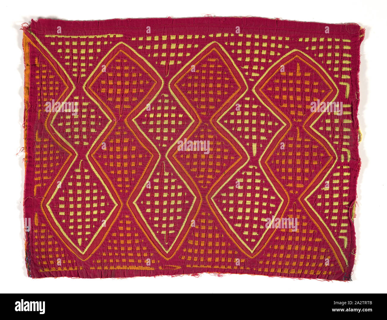 Shirt Panel (Mola), Kuna, ca. 1950 s, Appliqued cotton, 14-1/4 x 15-3/4-in., Textil und Mode Kunst Stockfoto