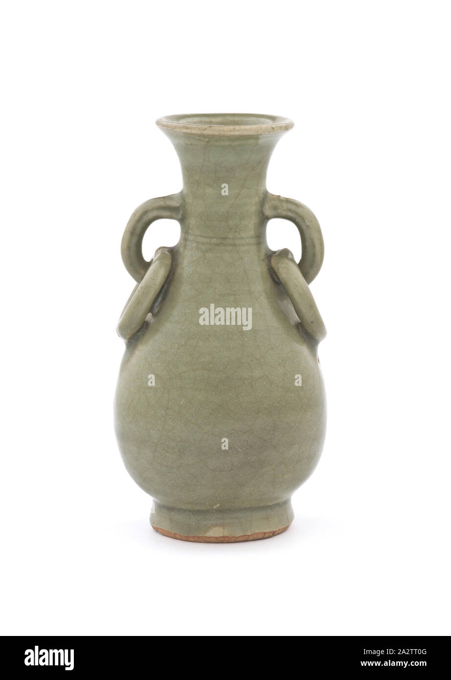 Vase, Yuan Dynastie, Yuan dynasty, 1275-1399, glasiertes Porzellan, 6-1/8 x 3-1/4 x 3-1/4 in., Asiatische Kunst Stockfoto