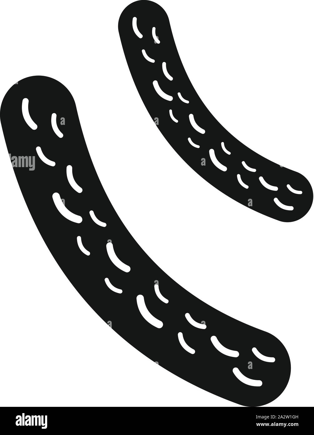 Bakterien sticks Symbol. Einfache Abbildung von Bakterien sticks Vektor Symbol für Web Design auf weißem Hintergrund Stock Vektor