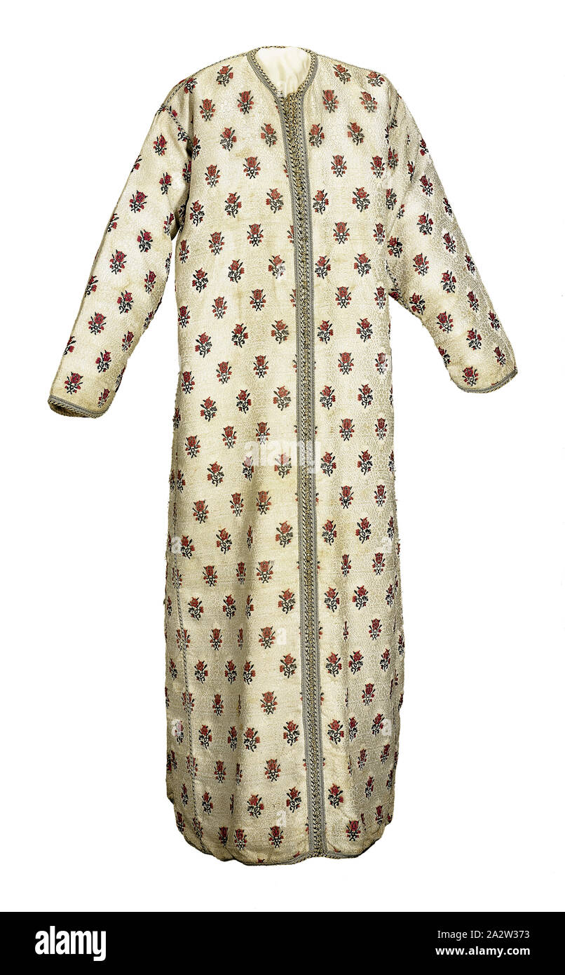 Woman's Robe, um 1970, Rayon, L: 60 n., Textil und Mode Kunst Stockfoto