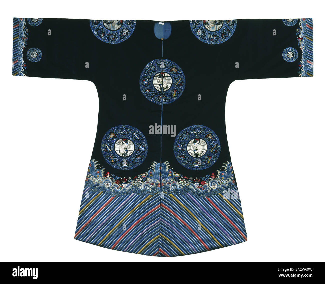 Robe des ersten Ranges, vergoldete Papier, L: 54 in., Textil und Mode Kunst Stockfoto