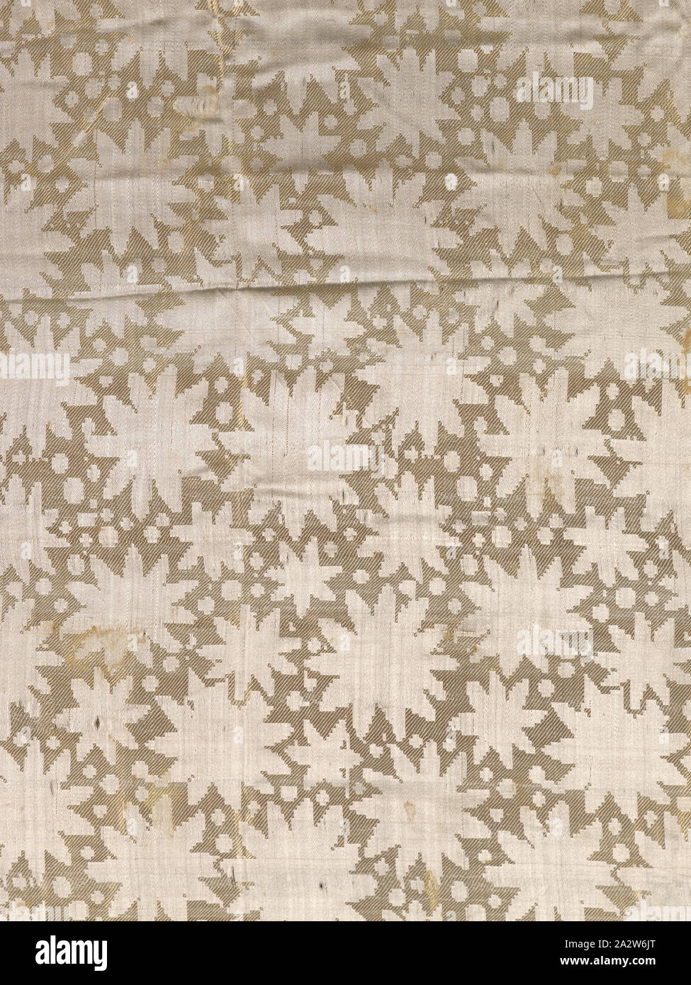 Schal, 1820s, Seide, W: 54-7/8-in. (Ohne Fransen) L: 56-1/4-in. (Mit Fransen), Textil und Mode Kunst Stockfoto