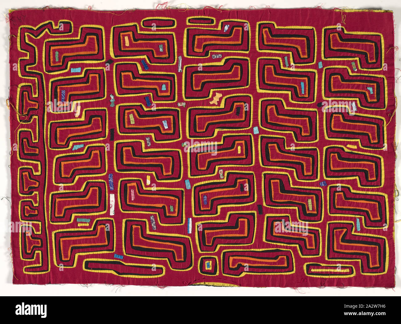 Shirt Panel (Mola), Kuna, ca. 1950 s, Appliqued cotton, 16-3/4 x 23-1/4-in., Textil und Mode Kunst Stockfoto