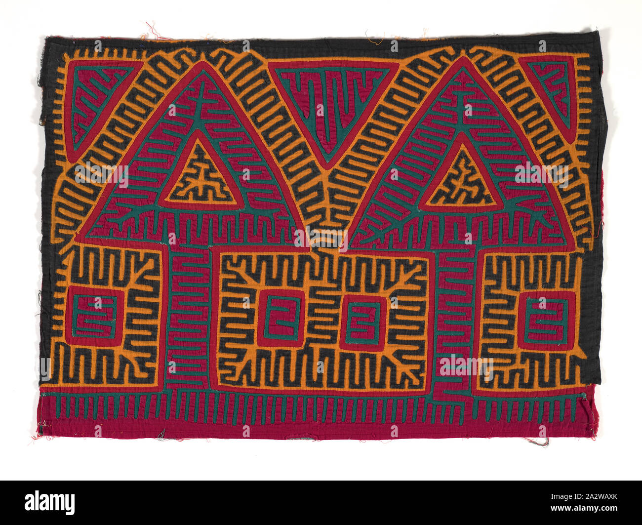 Shirt Panel (Mola), Kuna, ca. 1950 s, Appliqued cotton, 16-3/4 x 23 in., Textil und Mode Kunst Stockfoto