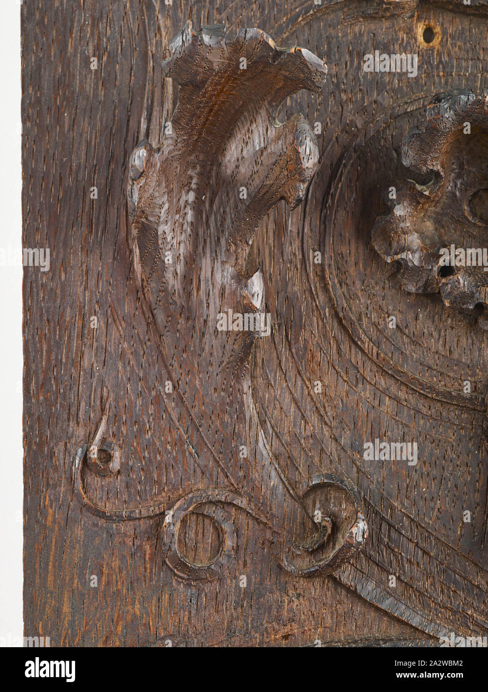 Salamander und Bird, Edward Henry Buchorn (American, 1871-1945), um 1903, Eiche, 19-1/8 x 7-3/4 x 2 in., die dekorativen Künste Stockfoto