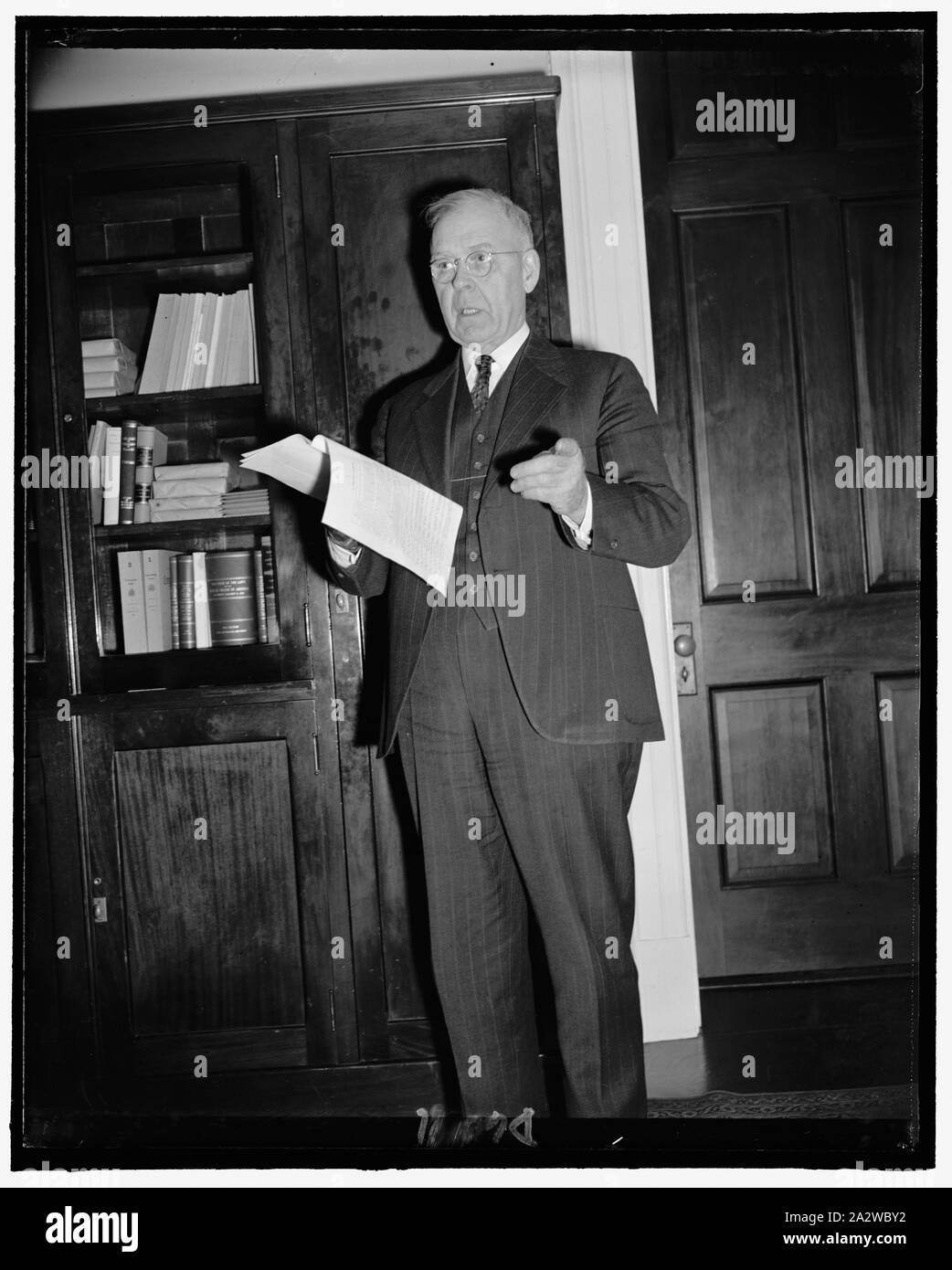 Rep. Homer D. Angell, Republikaner von Oregon, 3-14-39 Stockfoto