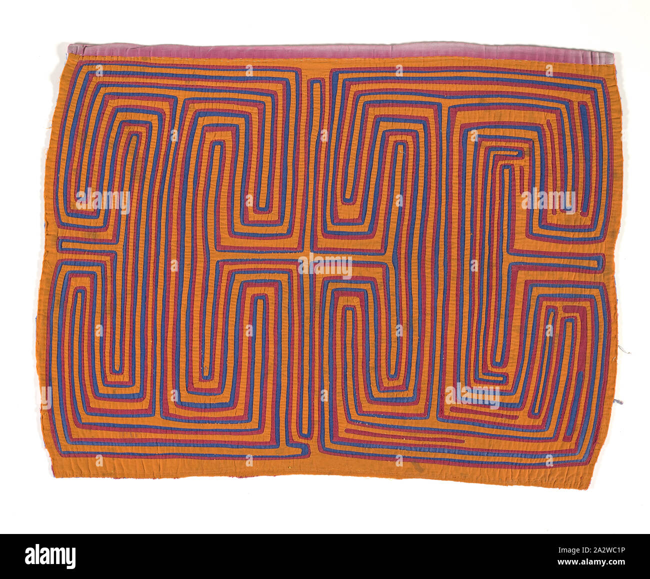 Shirt Panel (Mola), Kuna, ca. 1950 s, applizierten Baumwolle, 17 x 22-1/2-in., Textil und Mode Kunst Stockfoto