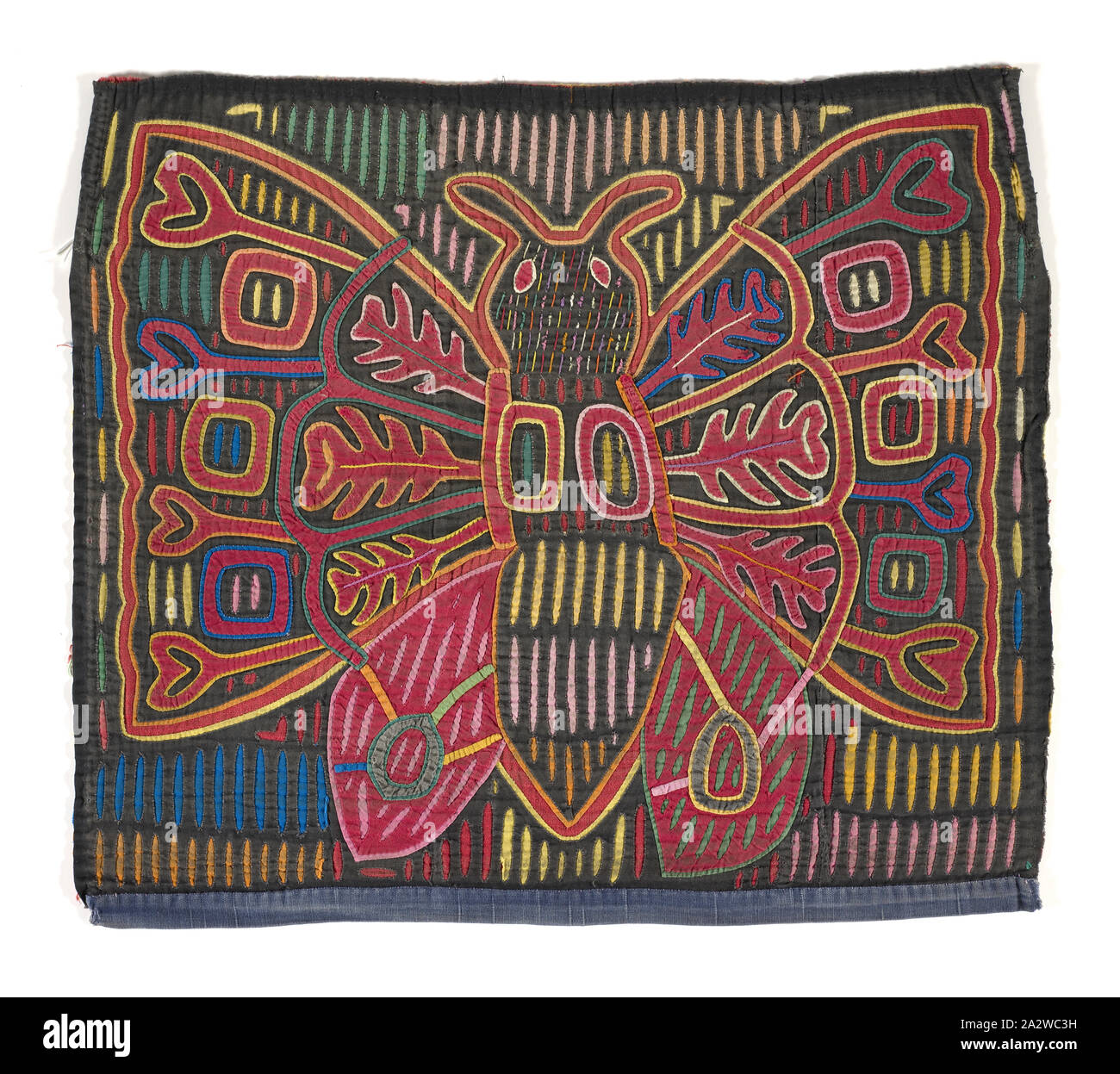 Shirt Panel (Mola), Kuna, ca. 1950 s, Appliqued cotton, 16-7/8 x 19-1/4-in., Textil und Mode Kunst Stockfoto