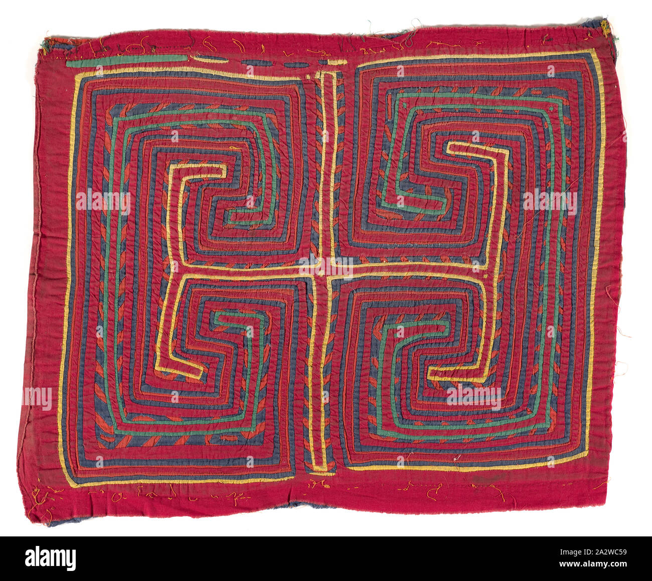 Shirt Panel (Mola), Kuna, ca. 1950 s, applizierten Baumwolle, 17 x 20-1/2-in., Textil und Mode Kunst Stockfoto