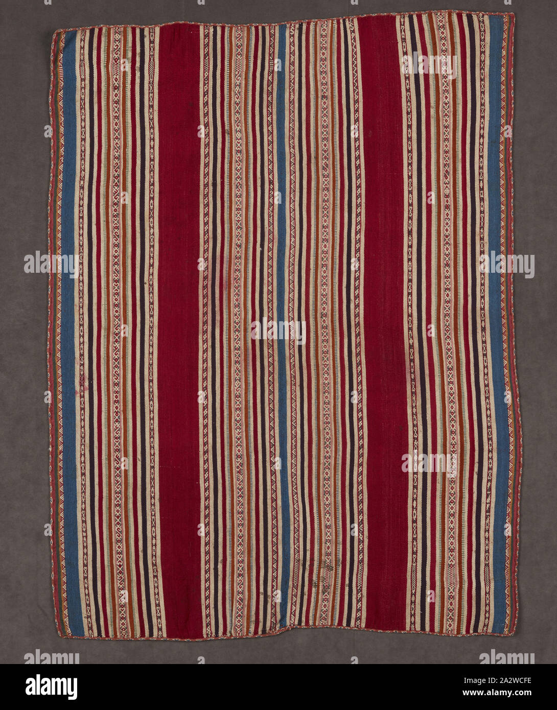 Woman's Schal, Ahuayo, Aymara, etwa 1850, Camelid Faser, 41 x 30, Textil und Mode Kunst Stockfoto