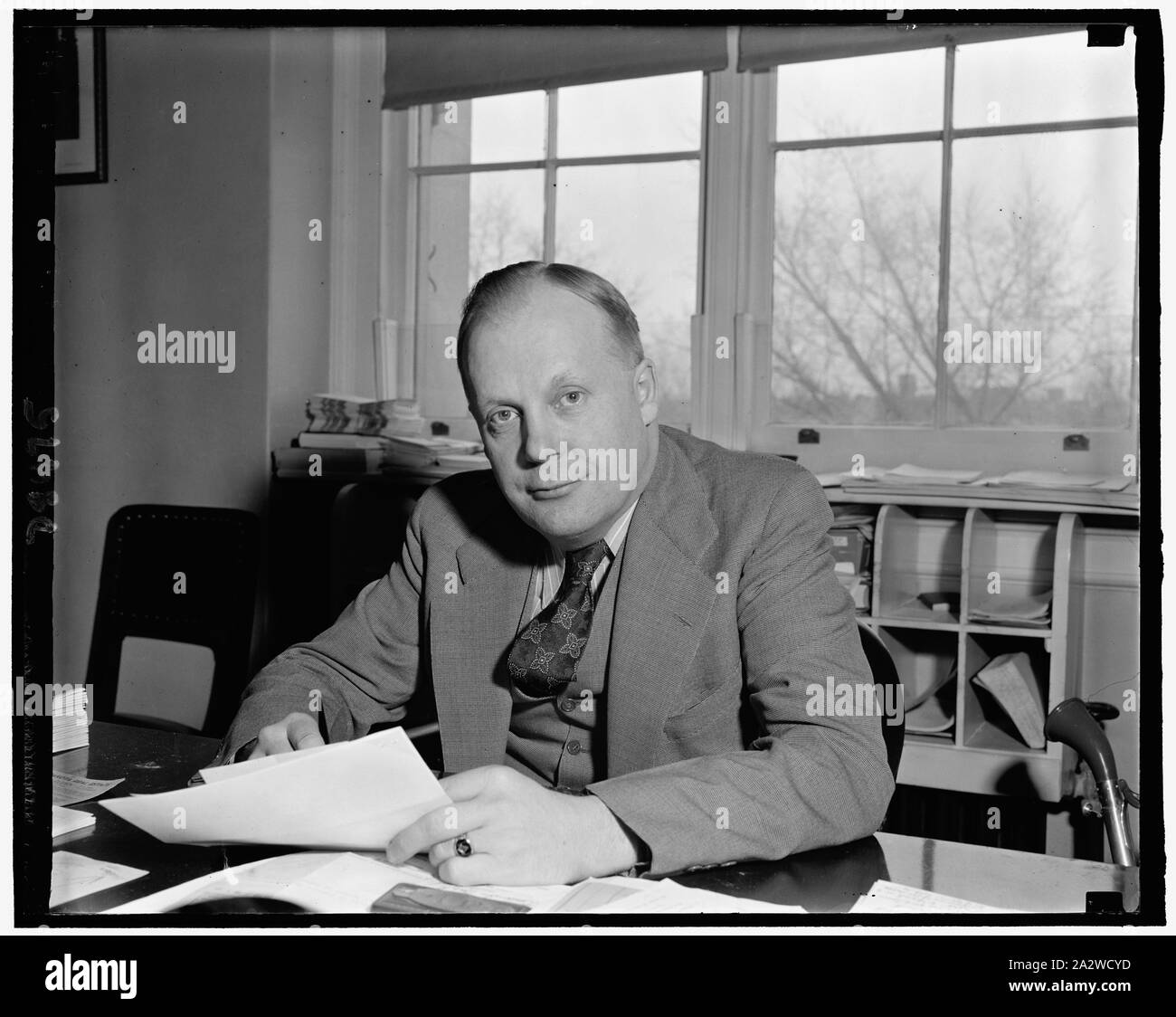 Rep. Karl Mundt, Repub., S. Dakota, Februar 1940 Stockfoto