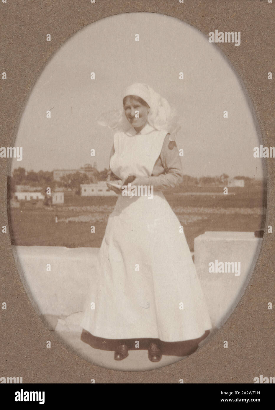 Digitales Bild - Weltkrieg I, Krankenschwester, Ägypten, 1915-1917, digitale Bild ein Foto aus einem Album zusammengestellt von Schwester Selina Lily (Lil) Mackenzie, dokumentieren das Leben in einer australischen Krankenschwester während des Ersten Weltkrieges Lil an der ersten australischen General Hospital (AGH) von Oktober 1915 bis Januar 1917 pflegte. Die 1 AGH war im Heliopolis Palace Hotel am nord-östlichen Rand von Kairo Stockfoto