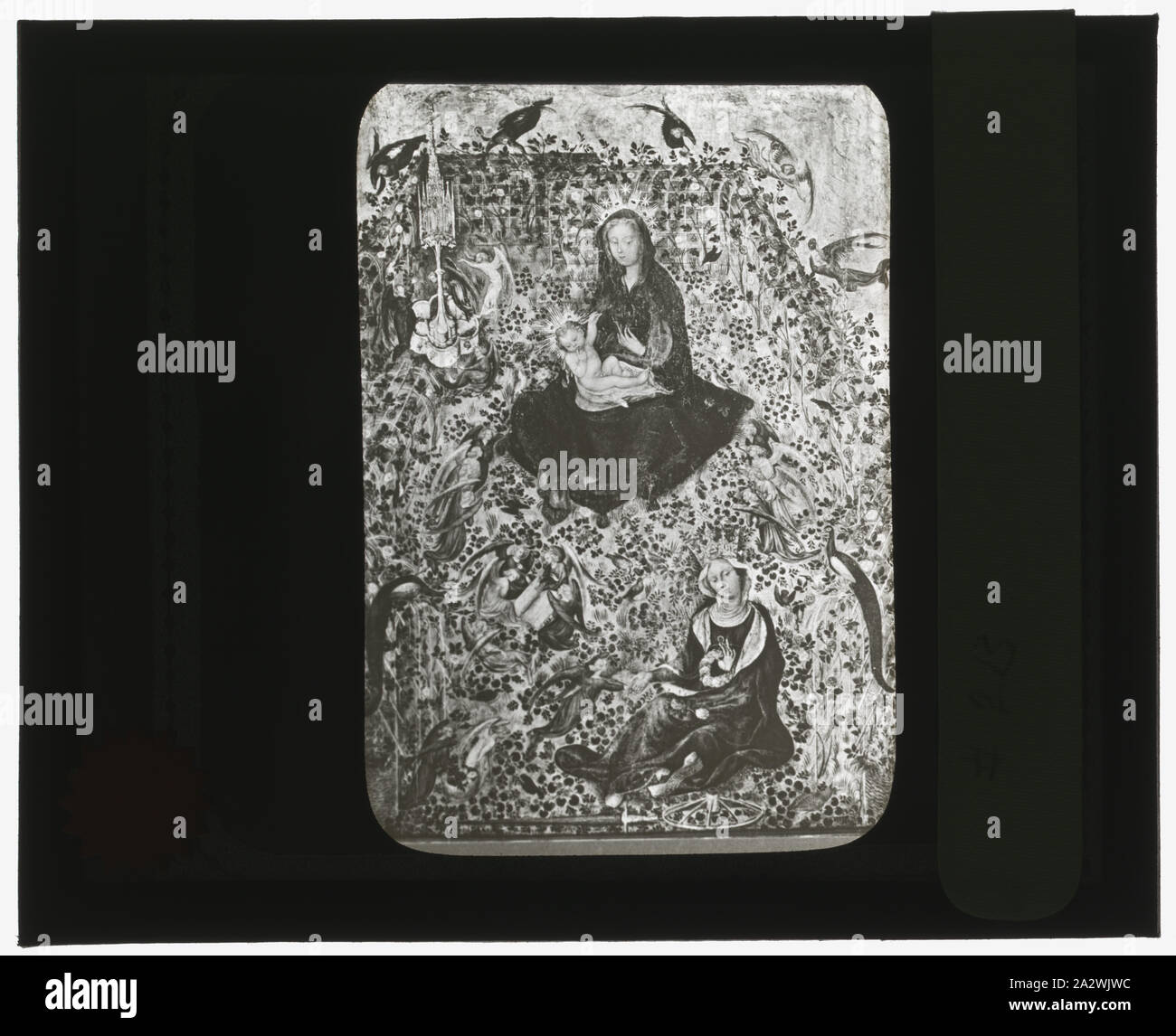 Reproduktion der Gemälde zeigt Madonna und Heiligen Katharina Stockfoto