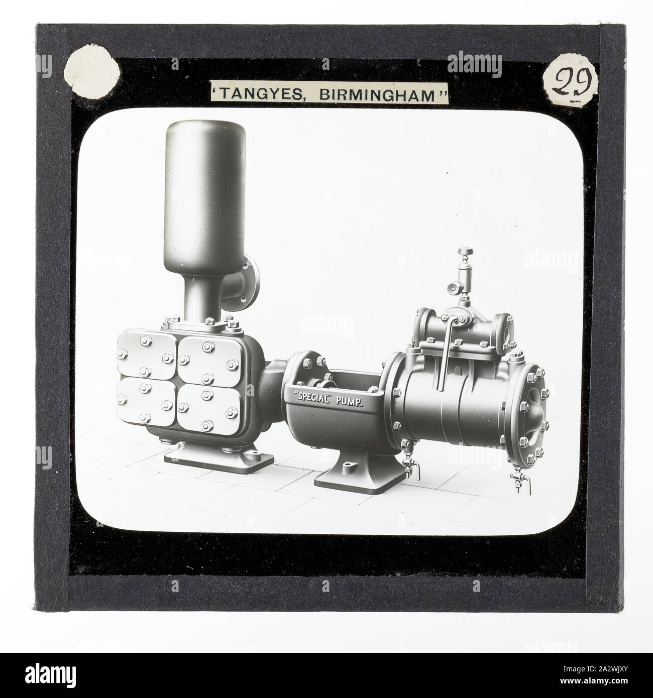 Dampfbetriebene doppeltwirkende simplex pumpe -Fotos und