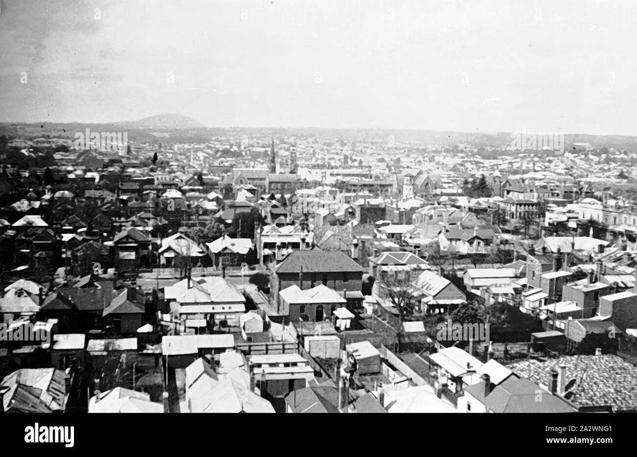 Negative - Ansicht der Gemeinde, Ballarat, Victoria, ca. 1935, Ballarat Stockfoto