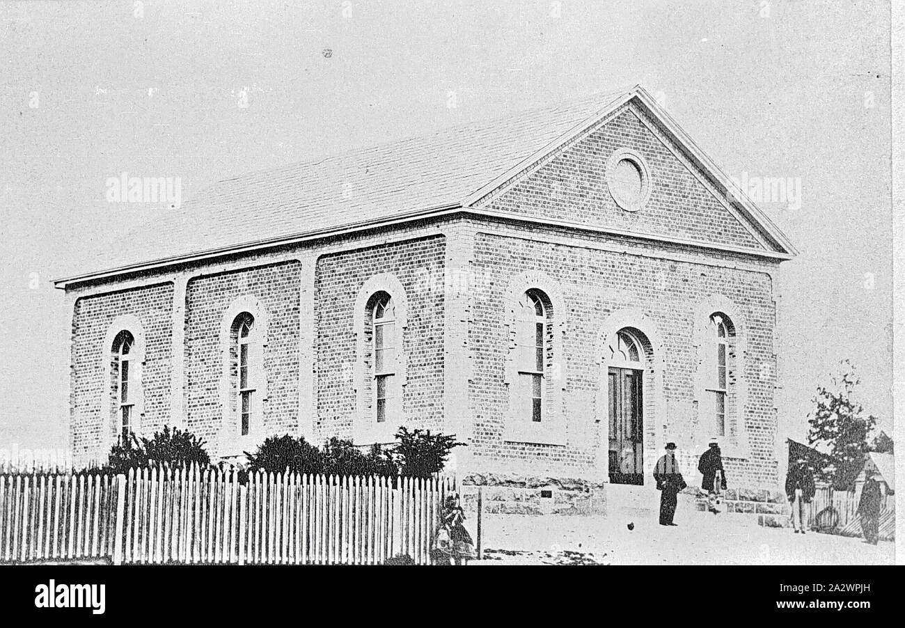 Negative - Ballarat, Victoria, um 1870, erste methodistische Kirche im Golden Point Stockfoto