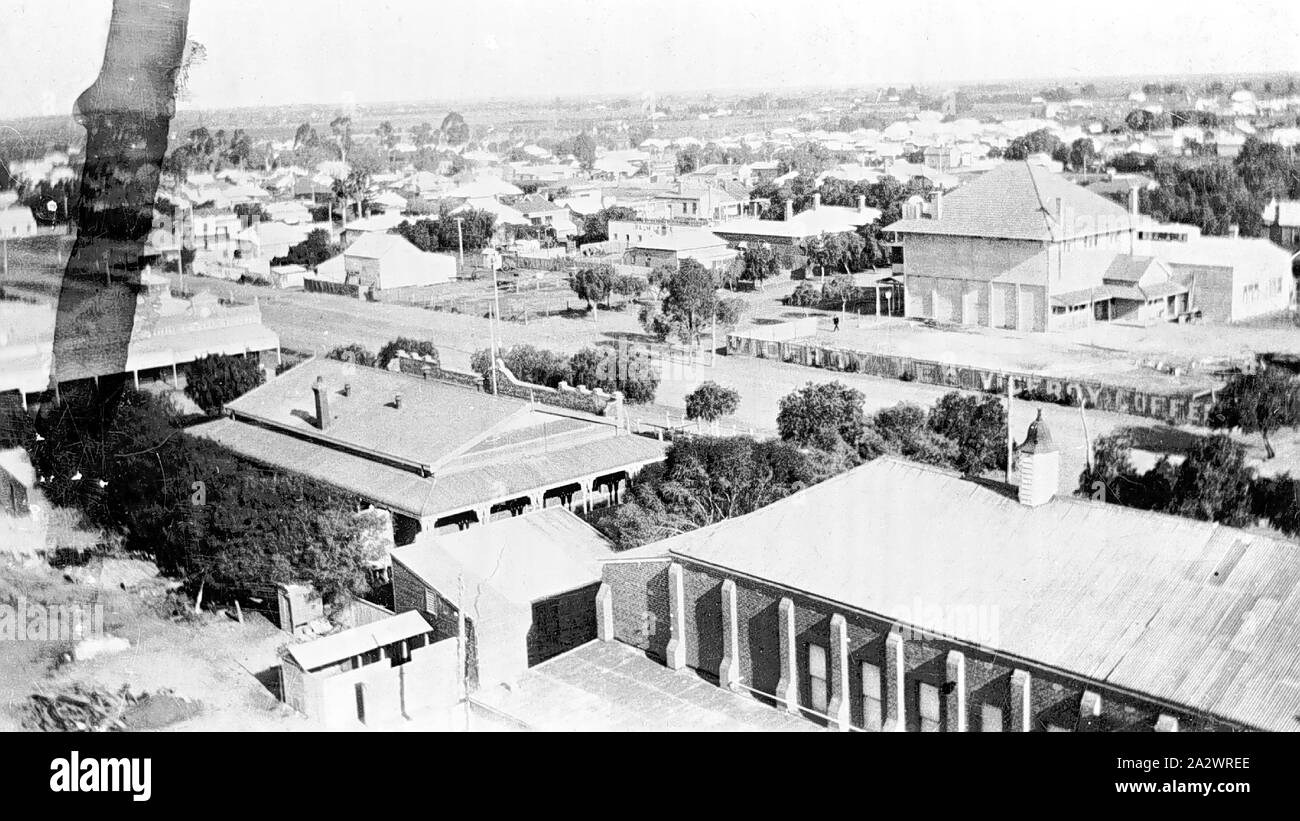 Negative - Mildura, Victoria, ca. 1920, Mildura aus der Bibliothek Turm Stockfoto