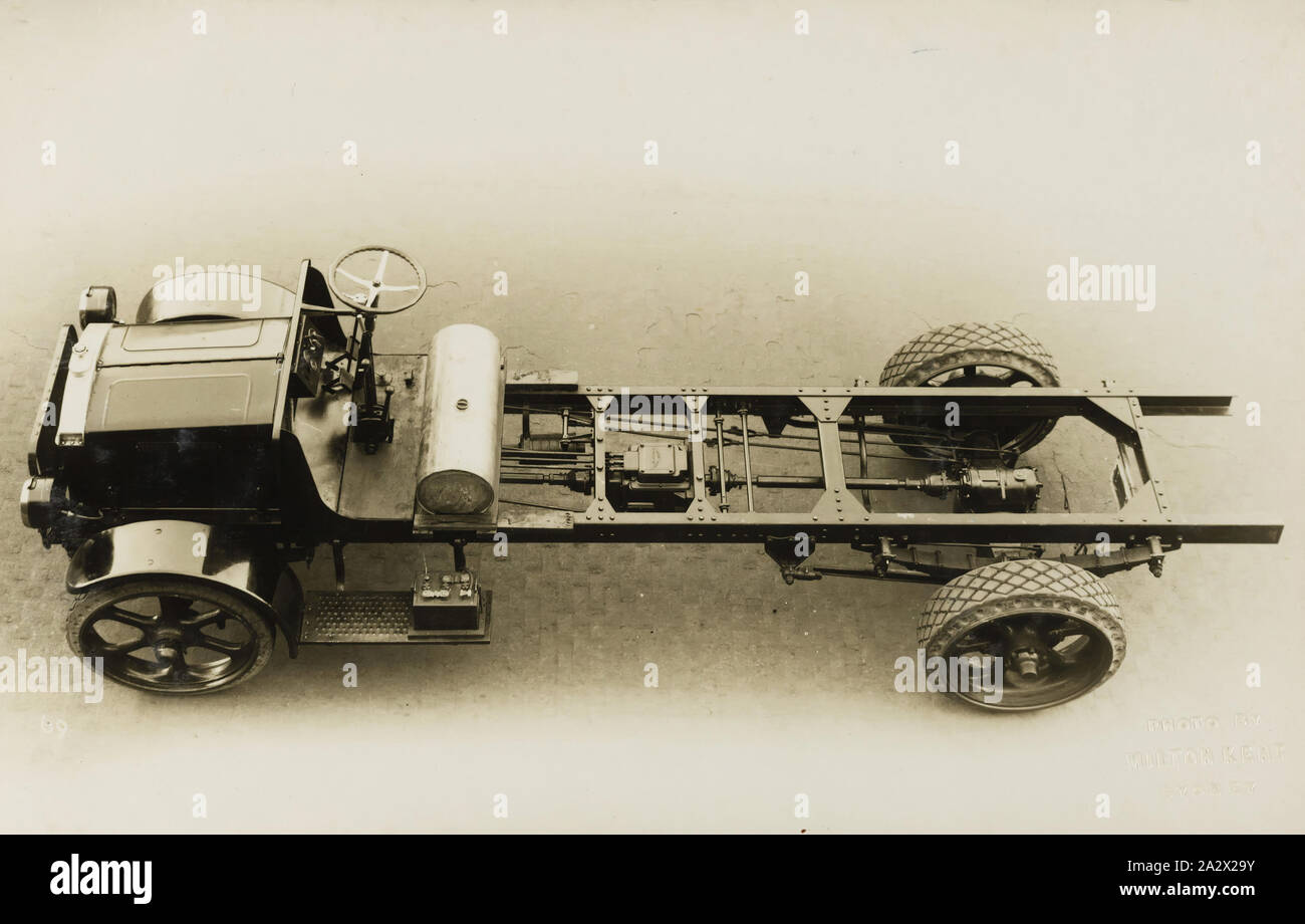 Fotografie - Brockway Motors Ltd, Modell K drei und eine halbe Tonne Truck, Sydney, New South Wales, ca. 1927, Bild von einem Fotoalbum mit 21 Fotos von Lkw. Das Album wurde von Brockway Motors Ltd verwendet Stockfoto