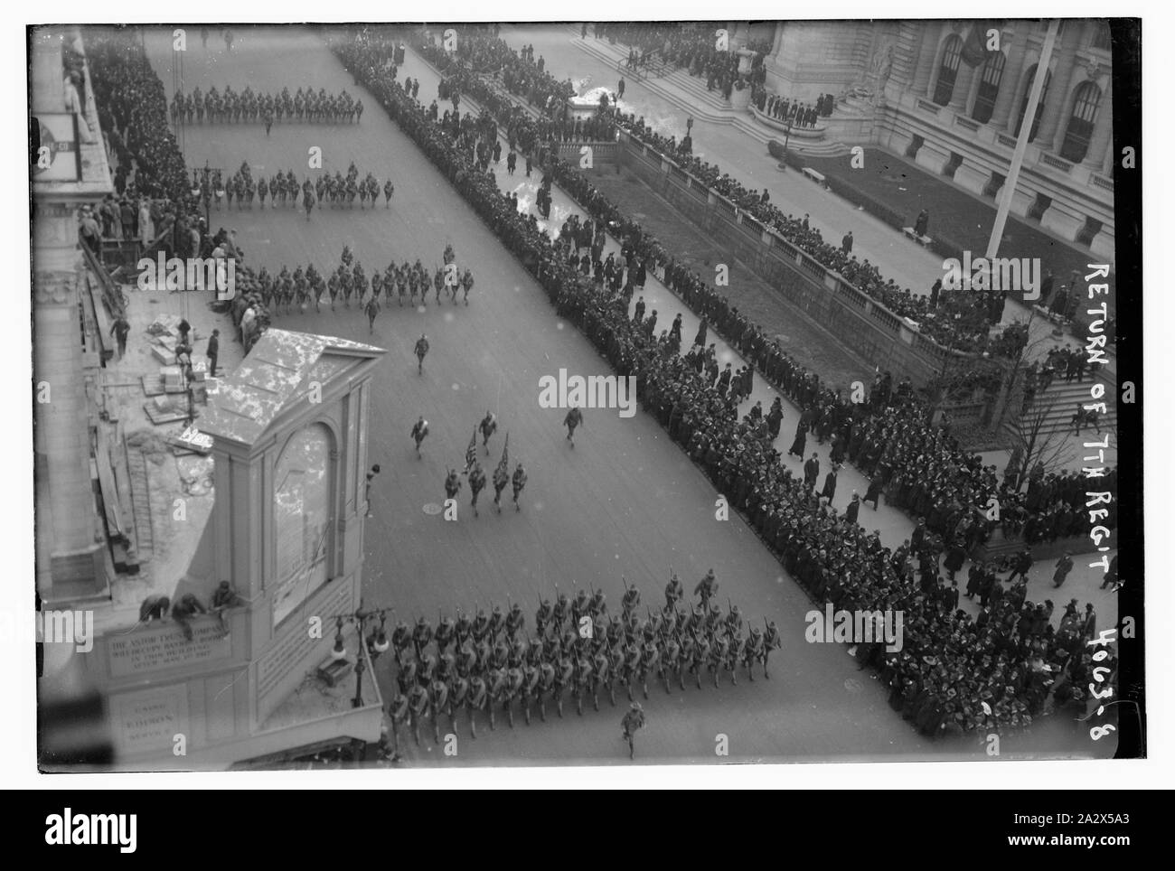 Rückkehr der 7. Reg't Stockfoto