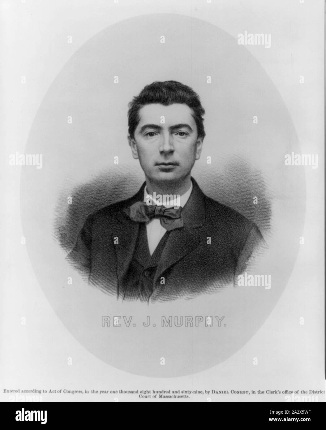 Pfr. J. Murphy, mit Kopf und Schultern im Porträt, Vorderseite Stockfoto