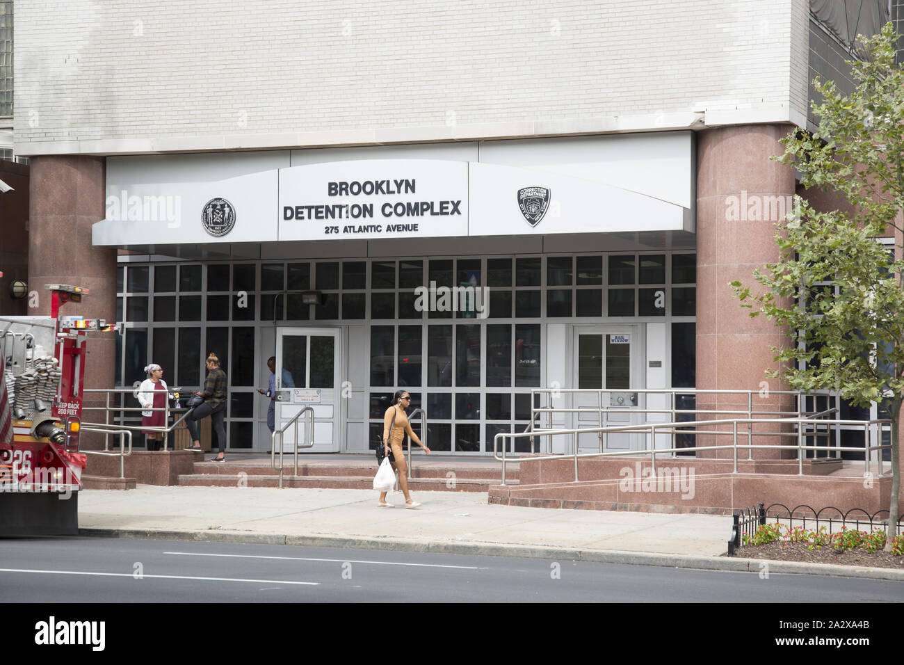 Brooklyn Haus der Inhaftierung (Gefängnis) auf Atlantic Avenue in Brooklyn, New York. Stockfoto