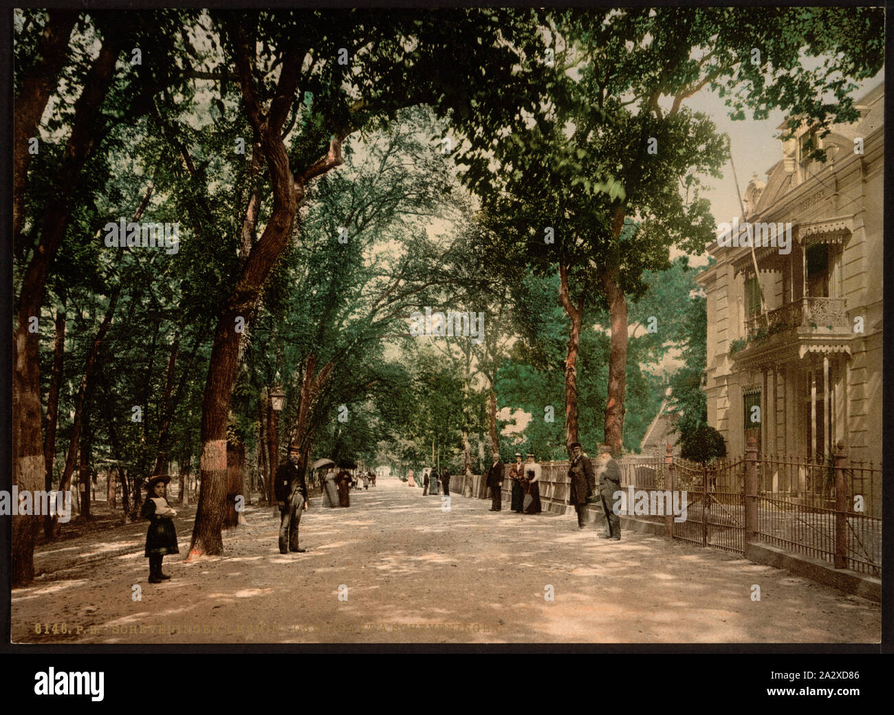 Straße in Richtung Scheveningen Scheveningen, Niederlande; Stockfoto