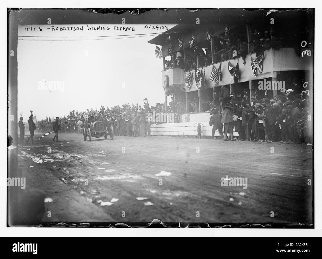 Robertson gewinnen Cup Rennen Vanderbilt Cup Auto Rennen Stockfoto