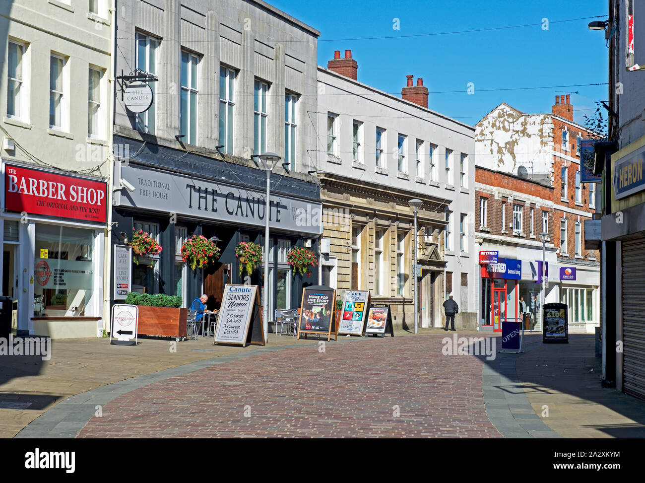 Silver Street, Gainsborough, Lincolnshire, England, Großbritannien Stockfoto