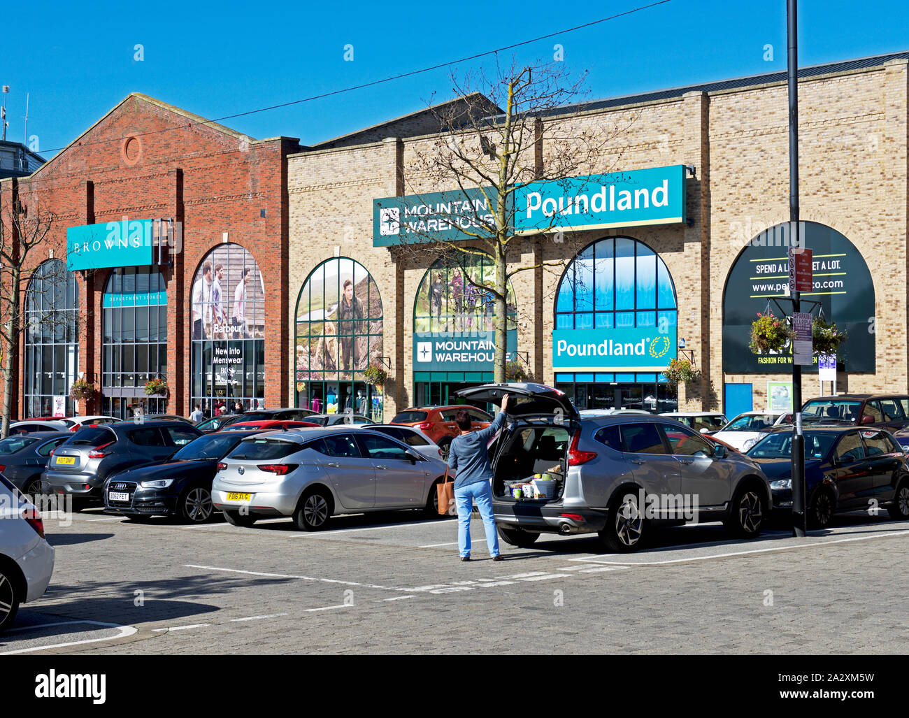 Einkaufszentrum - Marshall's Yard - Gainsborough, Lincolnshire, England, Großbritannien Stockfoto