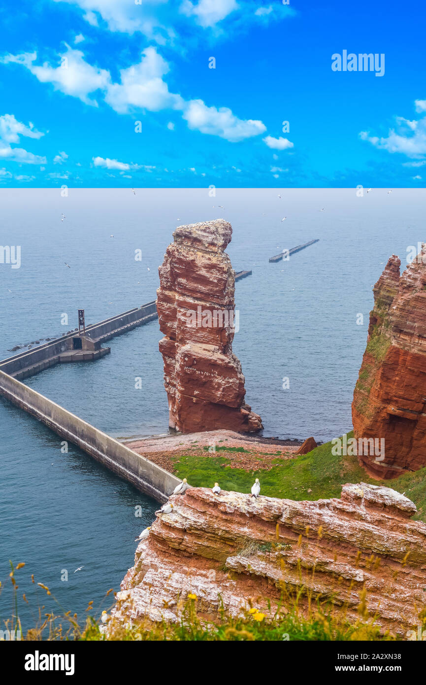 Lange Anna Helgoland Stockfoto