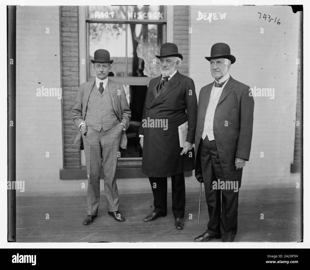 Root, Hiscock, und Depew, gemeinsam Stockfoto