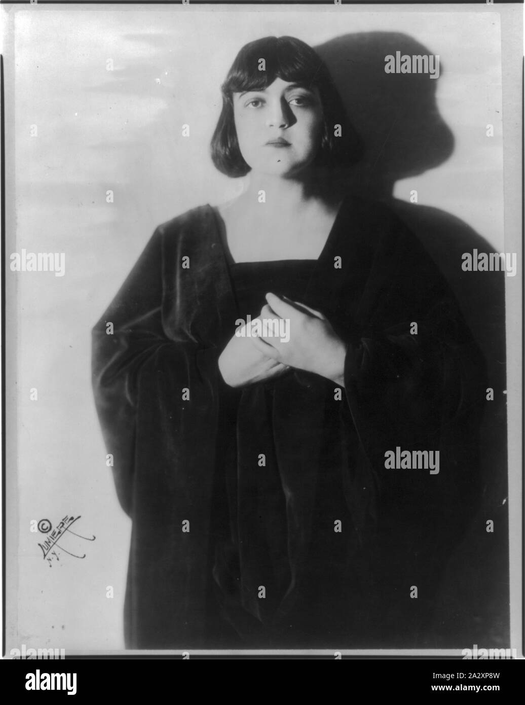 Rosa Ponselle, 1894 -, Brustbild, stehend, nach vorne Stockfoto