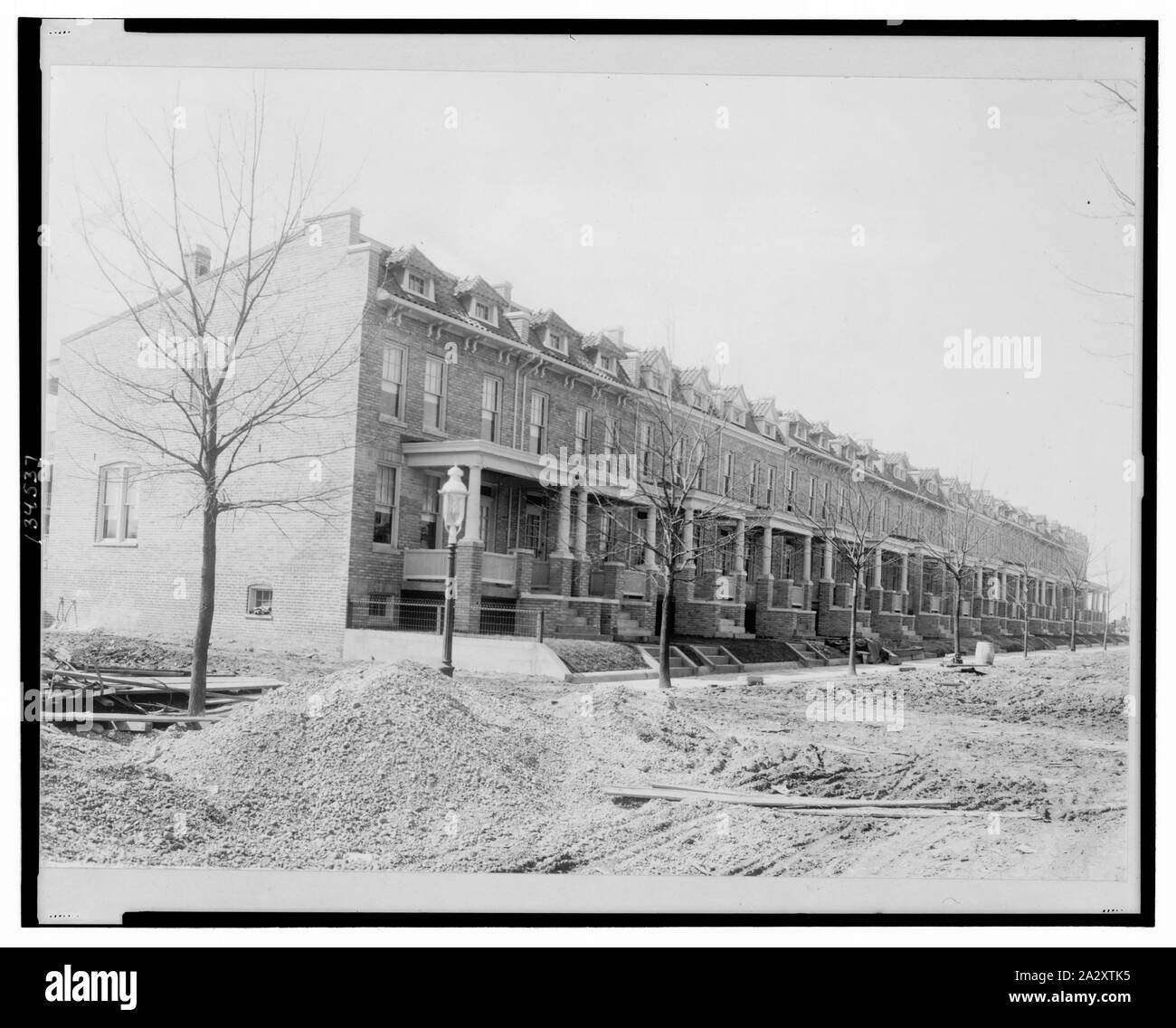 Reihenhäuser, 612-642 Princeton St., Washington, D.C. Stockfoto