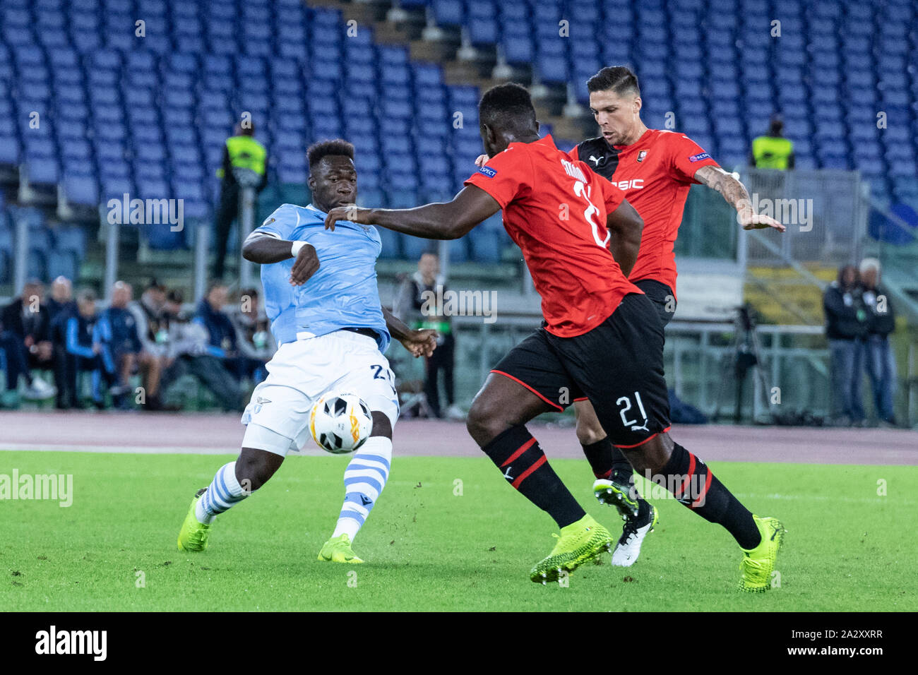 Rom, Italien. 03 Okt, 2019. Felipe Caicedo Latium in Aktion während der UEFA Europa League Spiel zwischen SS Lazio und Stade Rennais FC am Olympiastadion gesehen. (Final Score: SS Lazio 2:1 Stade Rennais FC). Credit: SOPA Images Limited/Alamy leben Nachrichten Stockfoto