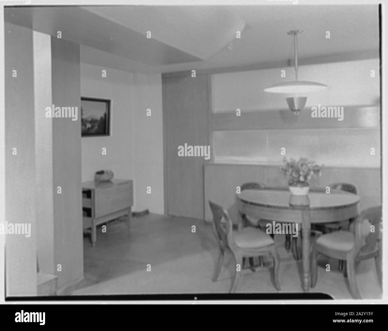 Russel Wright, Residence und Business bei 223 1/2 E. 48th St., New York City. Stockfoto