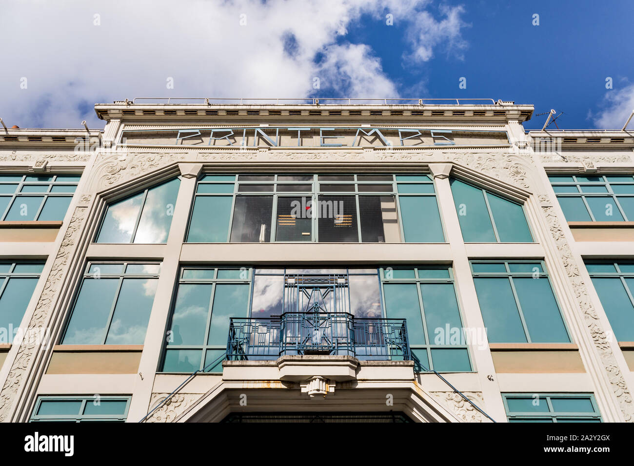 Art déco-Fassade des "Printemps" General Store-Tours, Frankreich. Stockfoto