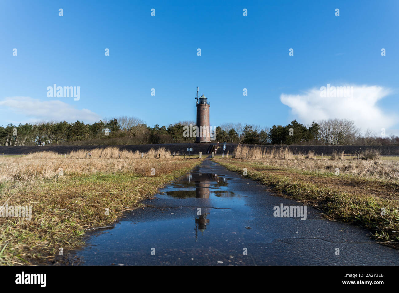 Leuchtturm in Böhl St. Peter-Ording Stockfoto