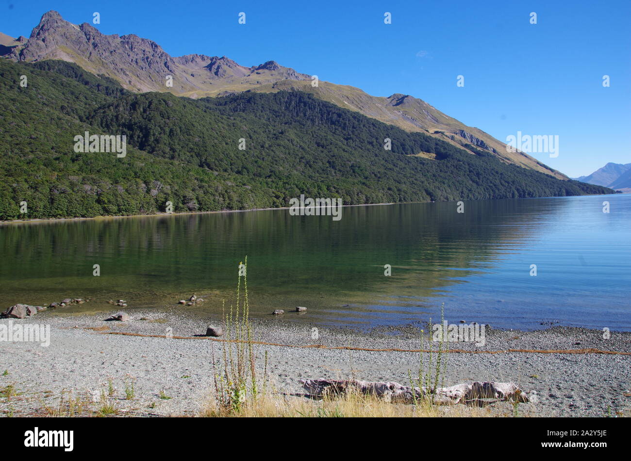 Zu den Mavora Lakes. Te Araroa Trail. Zu den Mavora Gehweg. South Island. Neuseeland Stockfoto