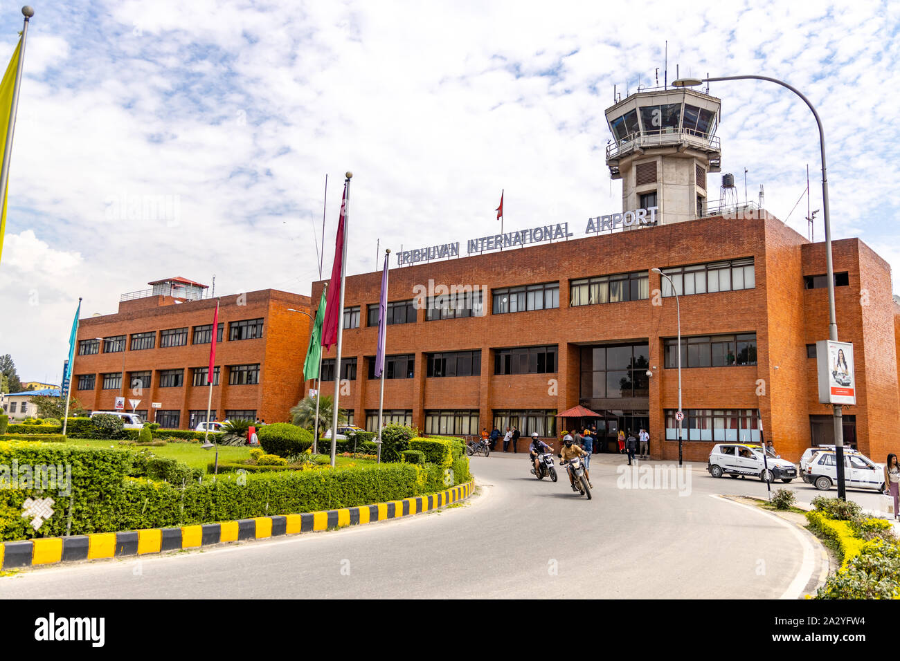 Tribhuvan International Airport in Kathmandu, Nepal. Stockfoto