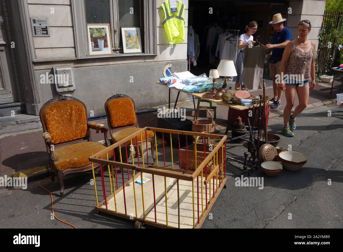 Lille Braderie 2019, Lille, Rijsel, Frankreich Stockfoto