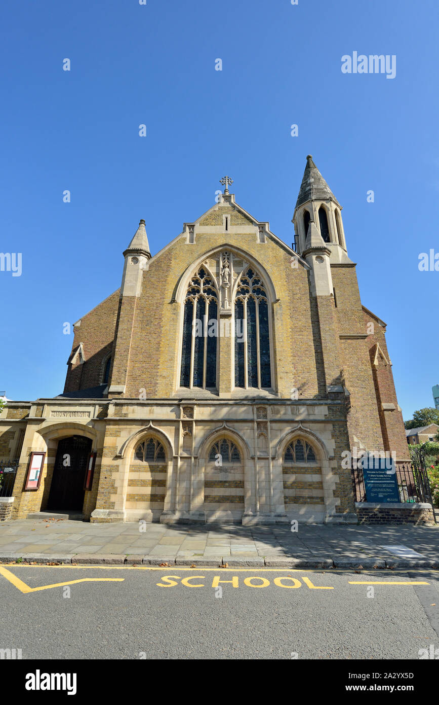 Christus Kirche C von E Primary School, Christchurch Street, Chelsea, London, Vereinigtes Königreich Stockfoto