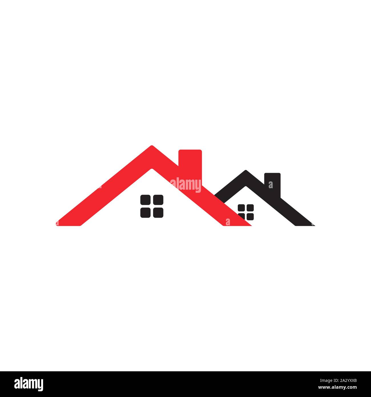 Immobilien grafik design Template vector isoliert Stock Vektor