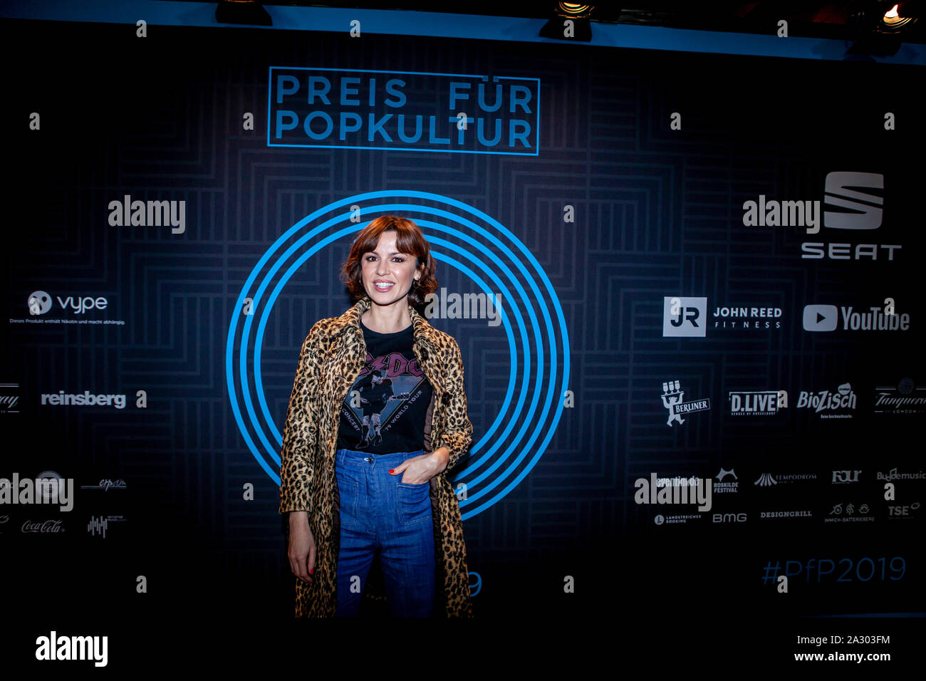 Natalia Avelon bei der Preisverleihung für Popkultur 2019 im Tempodrom. Berlin, 02.10.2019 Stockfoto