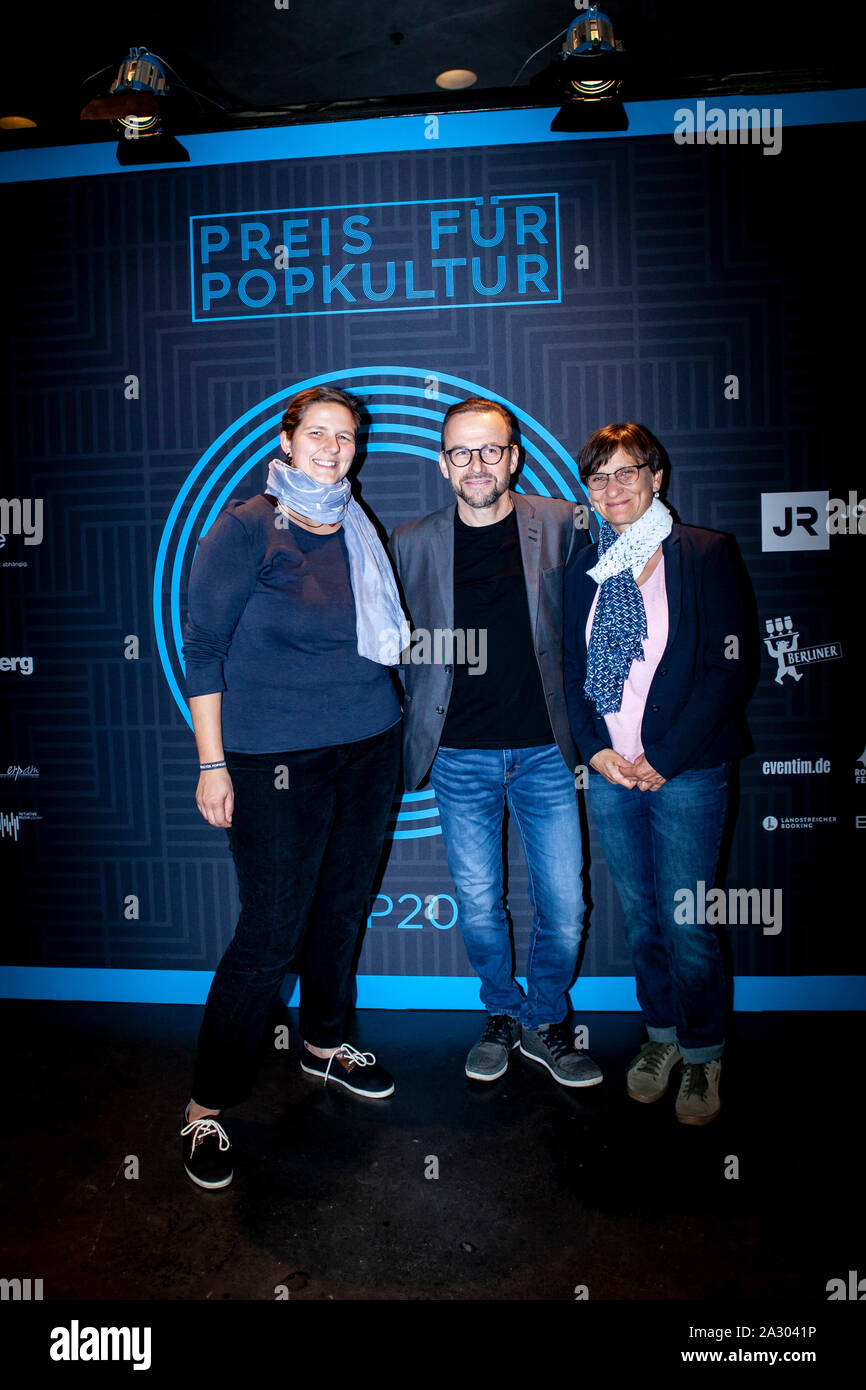 Bei der Verleumdung der Preisverleihung für Popkultur 2019 im Tempodrom. Berlin, 02.10.2019 Stockfoto