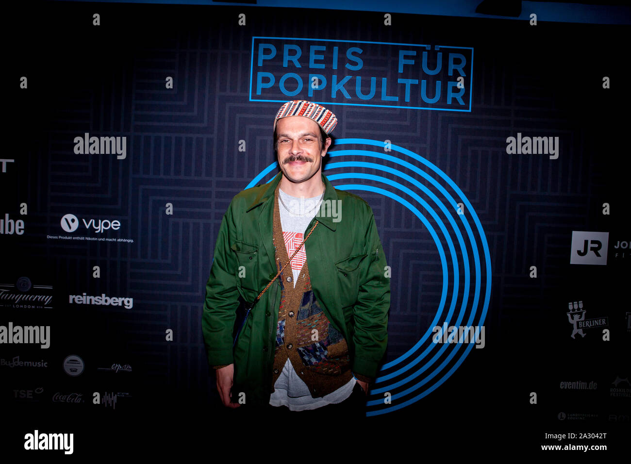 Bei der Verleumdung der Preisverleihung für Popkultur 2019 im Tempodrom. Berlin, 02.10.2019 Stockfoto