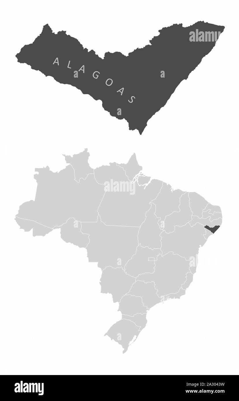 Alagoas, Brasilien Stock Vektor