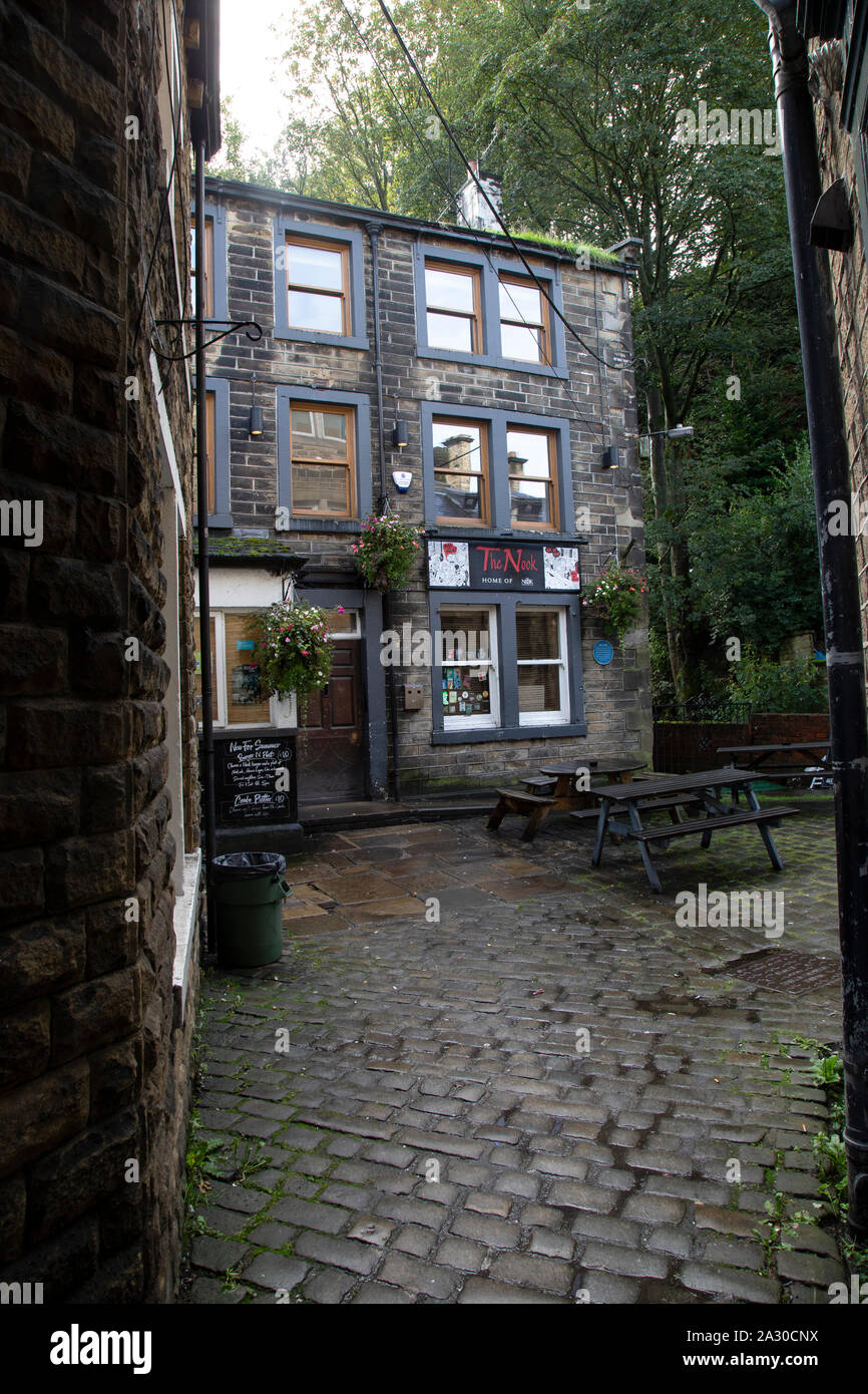 Die Nook Sudhaus und Real Ale Pub bietet Unterkunft in Holmfirth, West Yorkshire Stockfoto