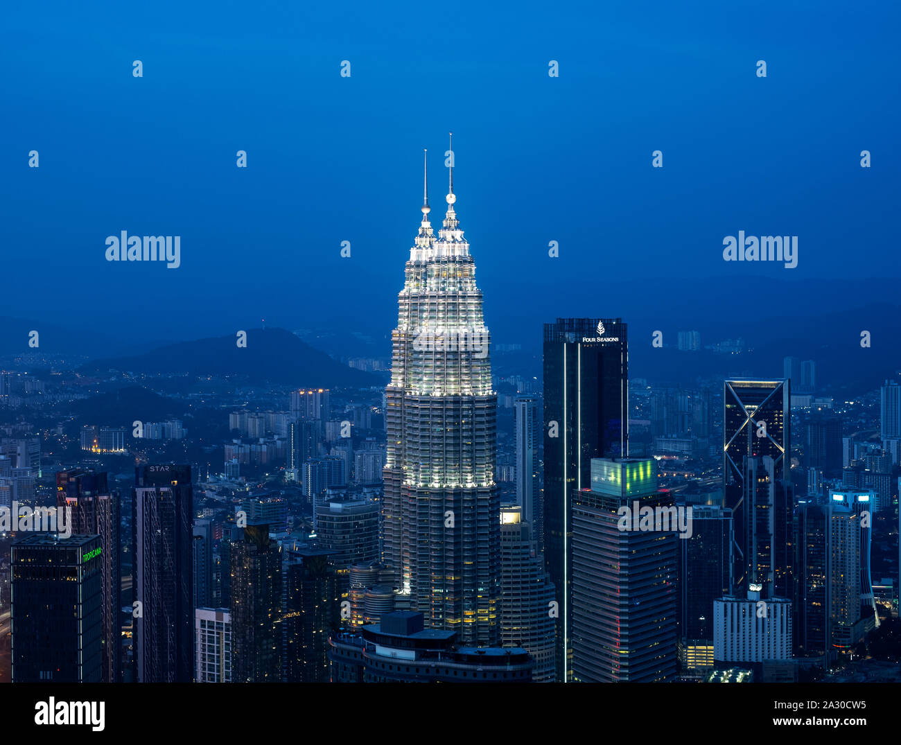 Petronas Towers Kuala Lumpur Stockfoto